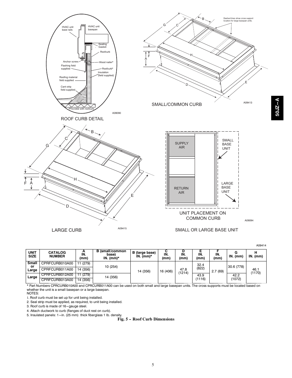50j z -- a | Carrier 50JZ-A User Manual | Page 5 / 24