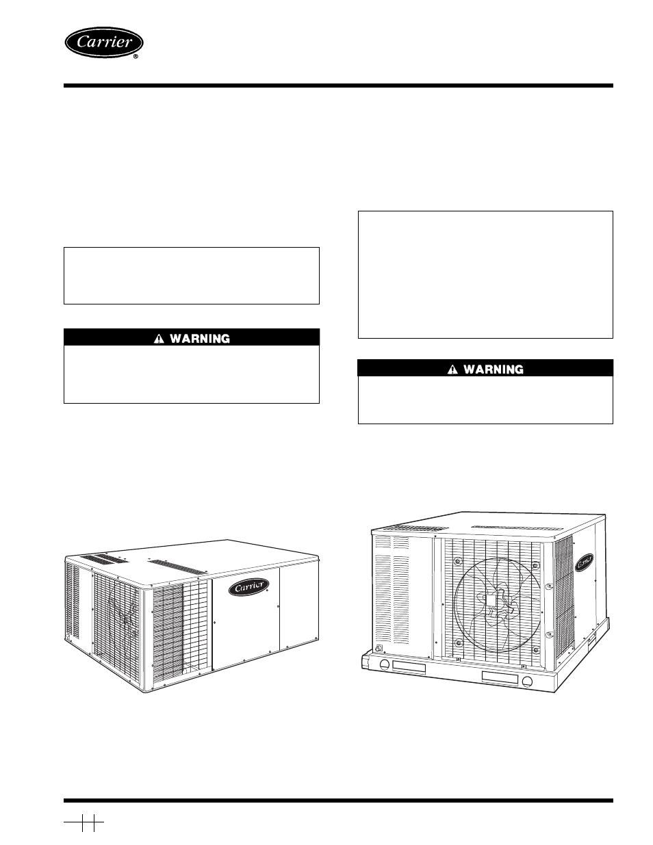 Carrier 48SX User Manual | 12 pages