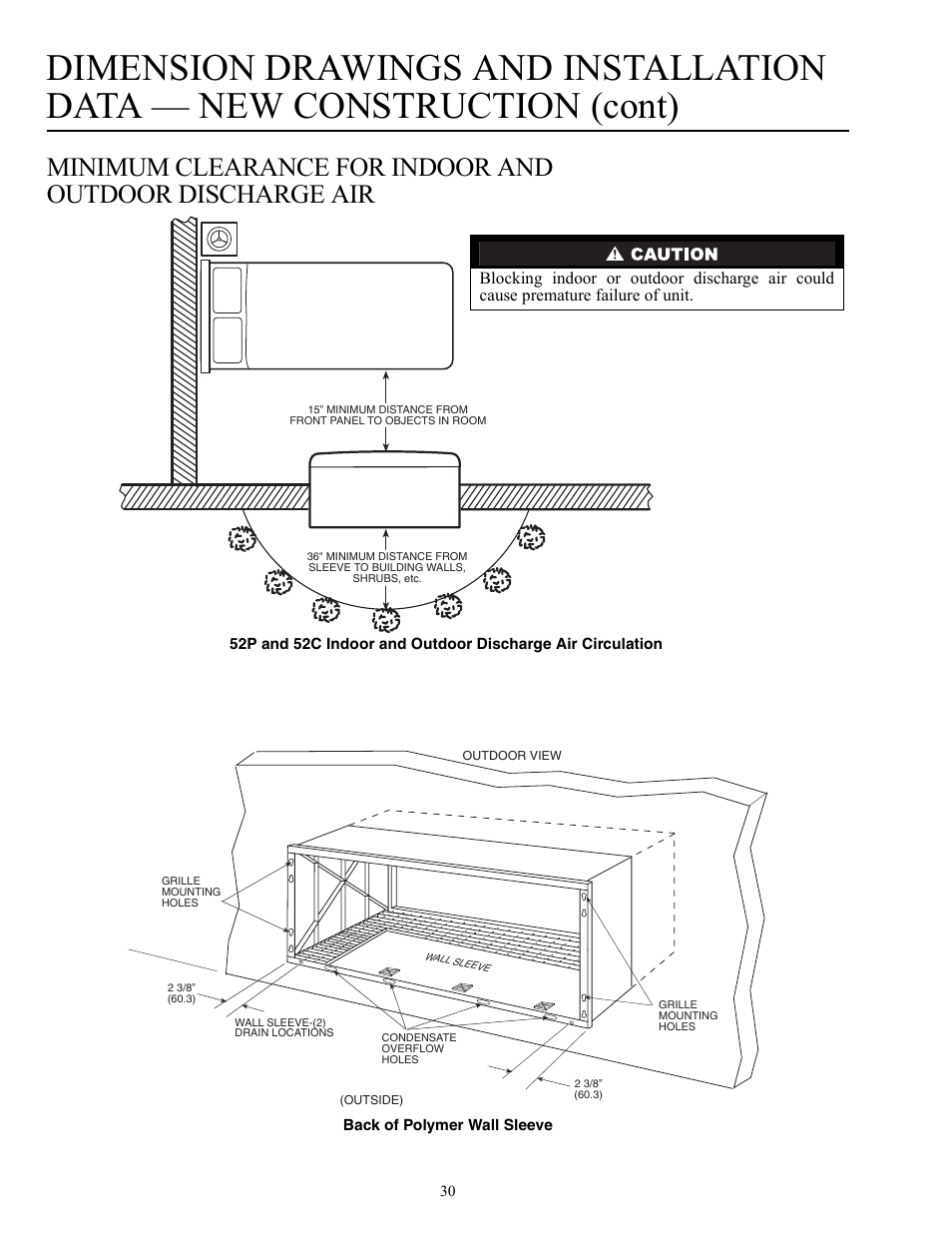 Carrier Packaged Terminal s & Heat Pumps 52P User Manual | Page 30 / 56