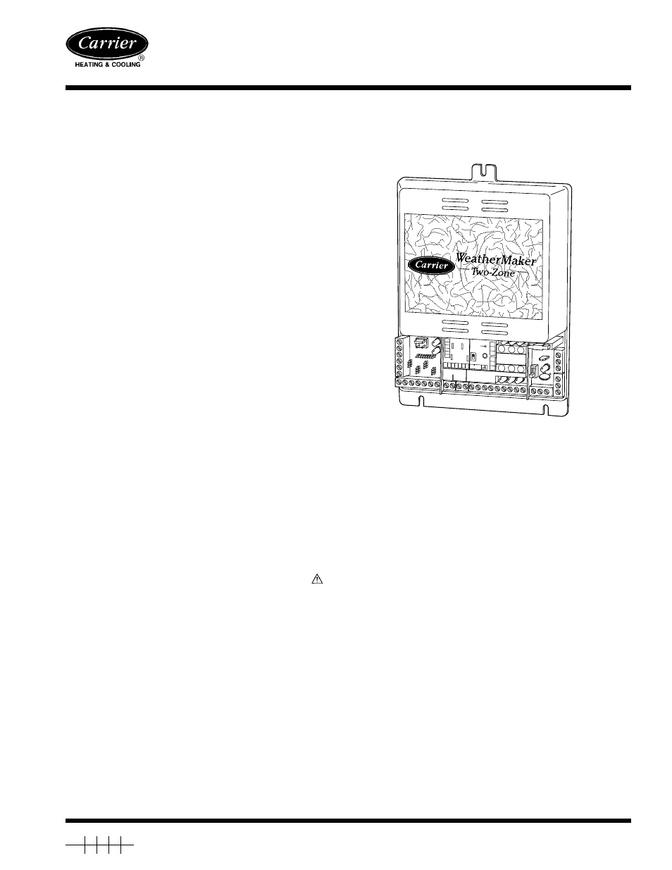 Carrier WEATHERMAKER ZONEKIT2ZCAR User Manual | 16 pages