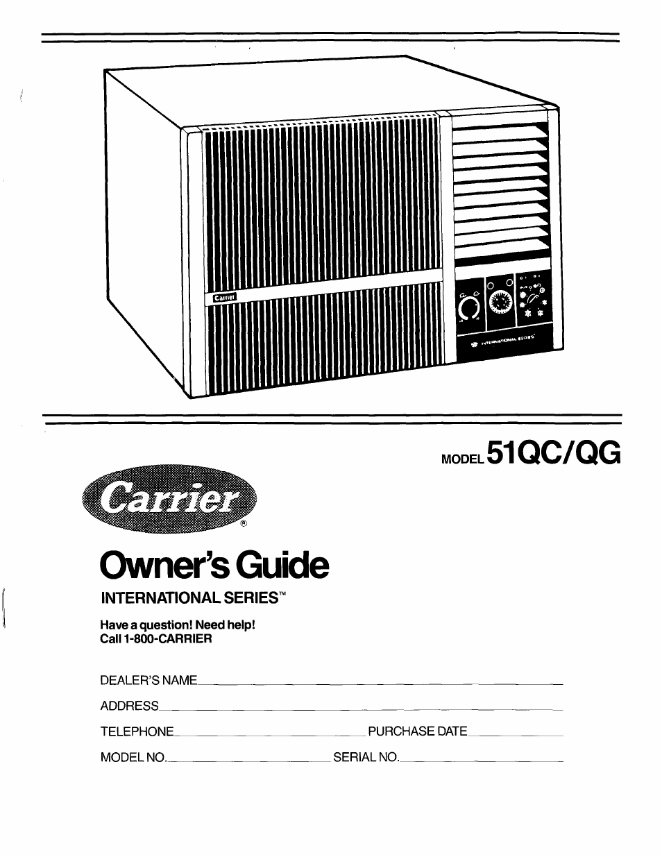 Carrier 51QC/QG User Manual | 15 pages