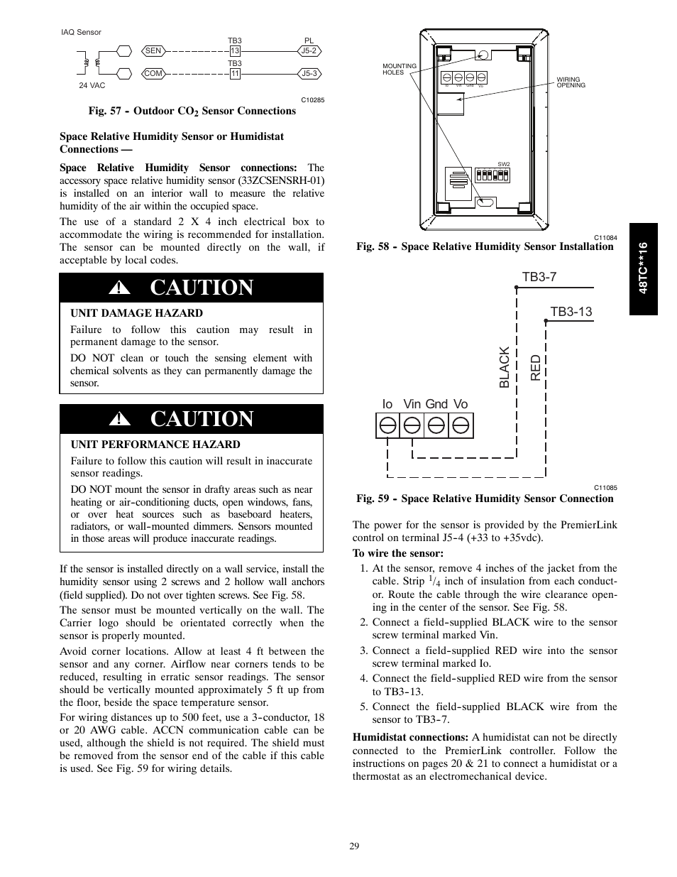 Caution | Carrier 48TC**16 User Manual | Page 29 / 48
