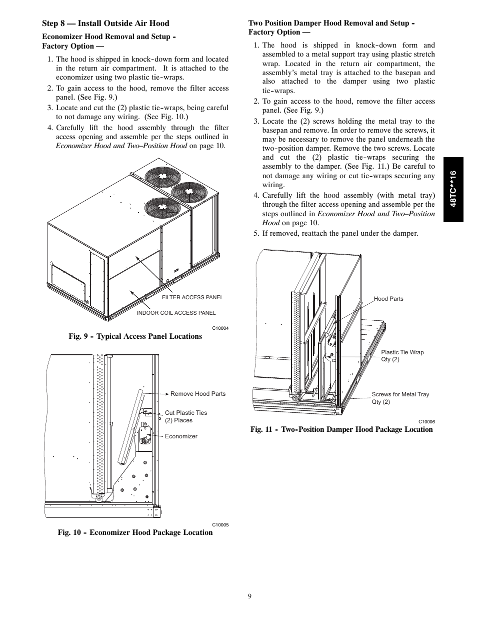 Carrier 48TC**16 User Manual | Page 9 / 48