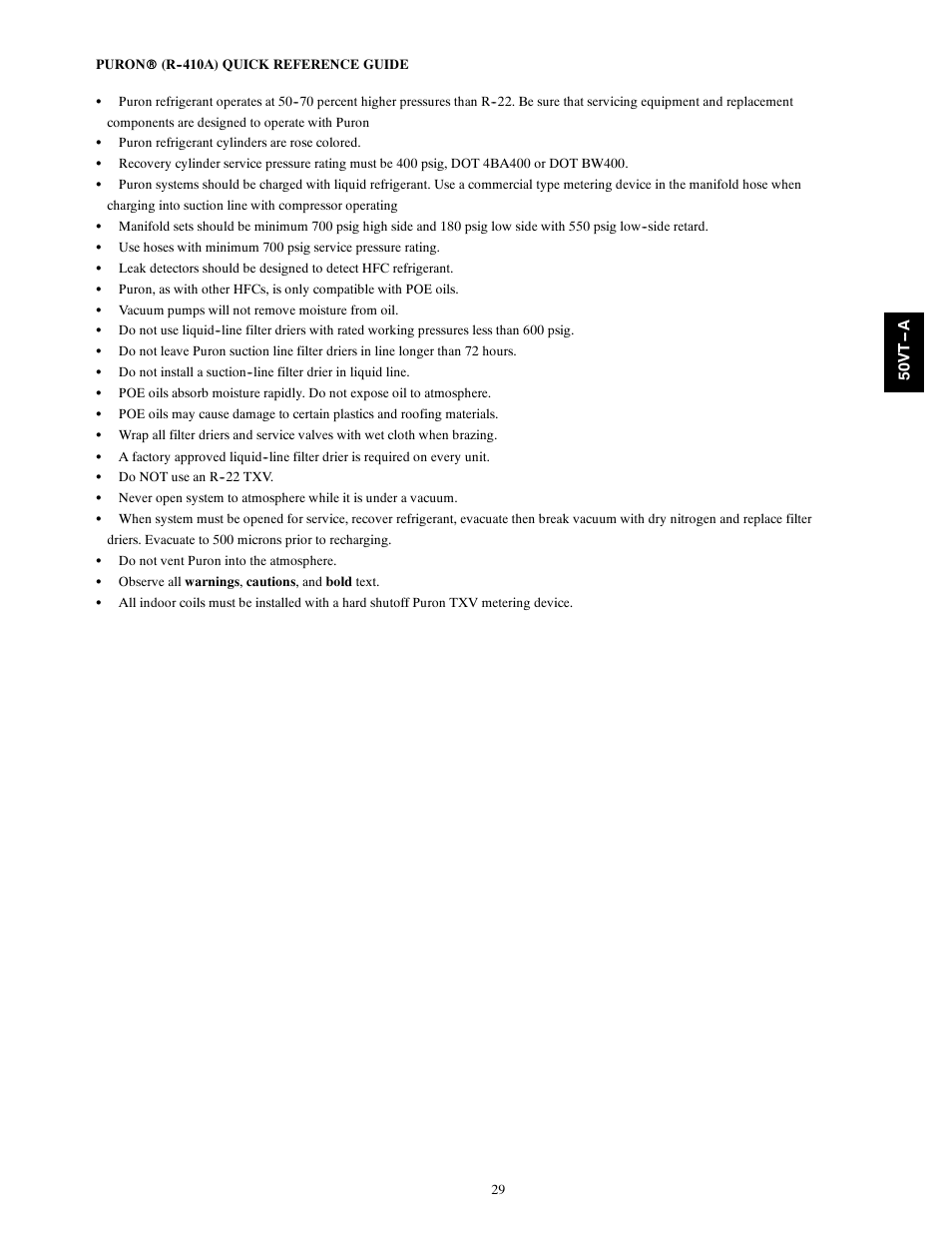 Carrier PERFORMANCE 50VT-A User Manual | Page 29 / 32