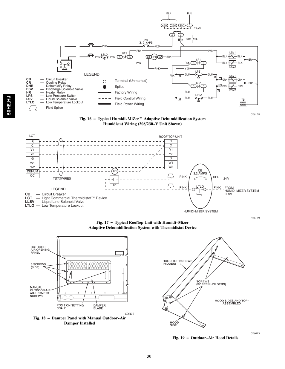 50h e, h j | Carrier 50HE003-006 User Manual | Page 30 / 72