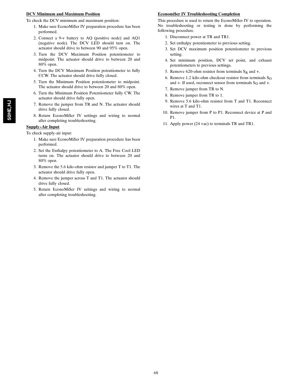 Carrier 50HE003-006 User Manual | Page 68 / 72