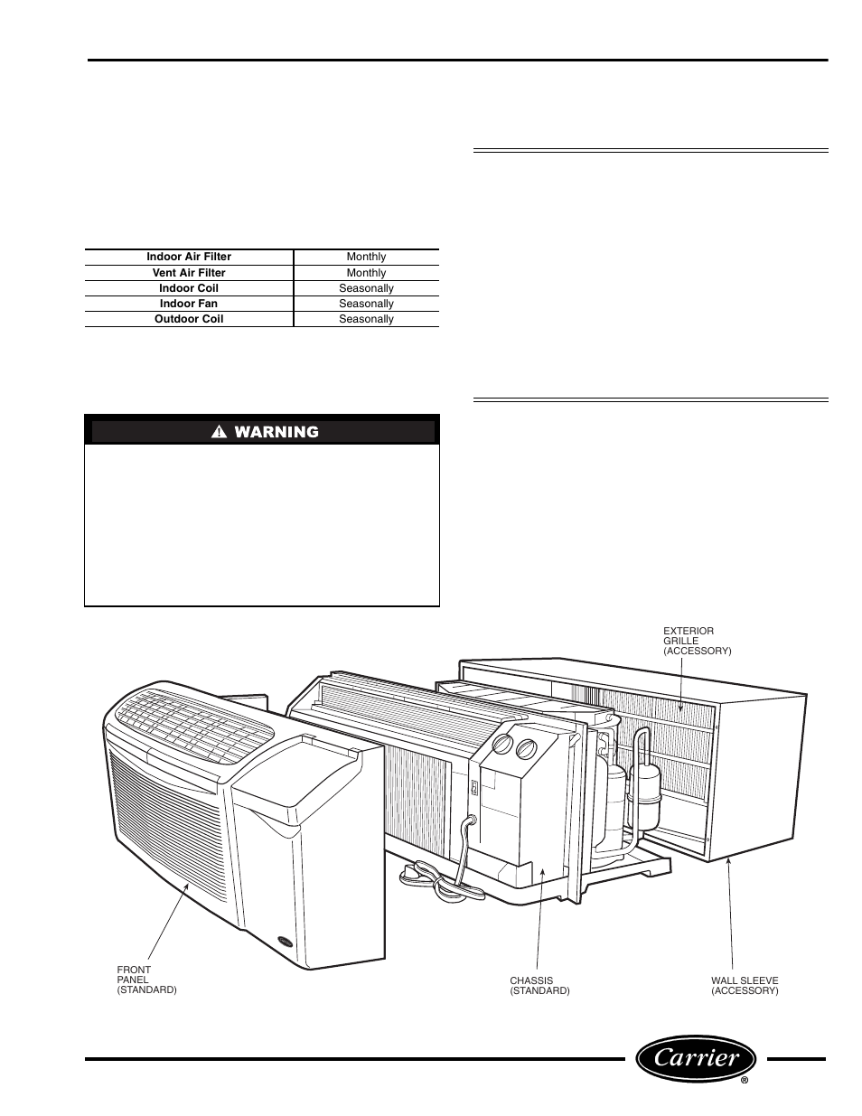 General cleaning, Cleaning and safety | Carrier P User Manual | Page 9 / 40