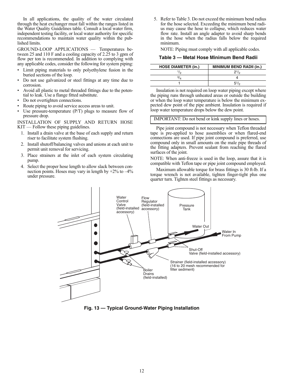 Carrier AQUAZONE PSV User Manual | Page 12 / 68