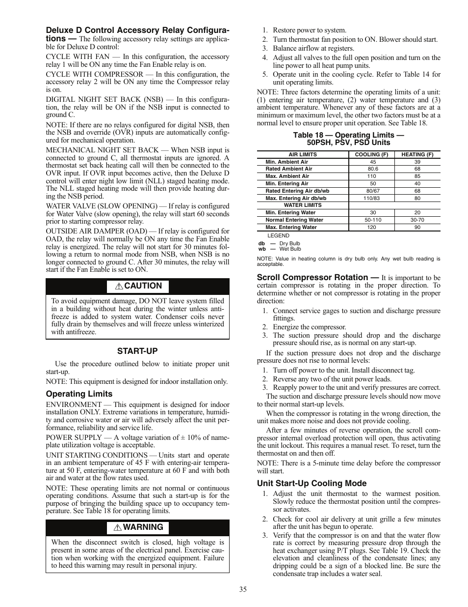 Carrier AQUAZONE PSV User Manual | Page 35 / 68