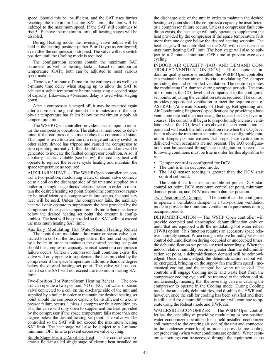 Carrier AQUAZONE PSV User Manual | Page 45 / 68