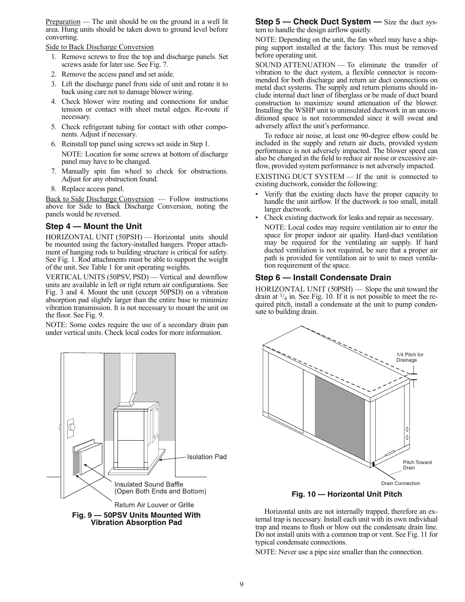 Carrier AQUAZONE PSV User Manual | Page 9 / 68