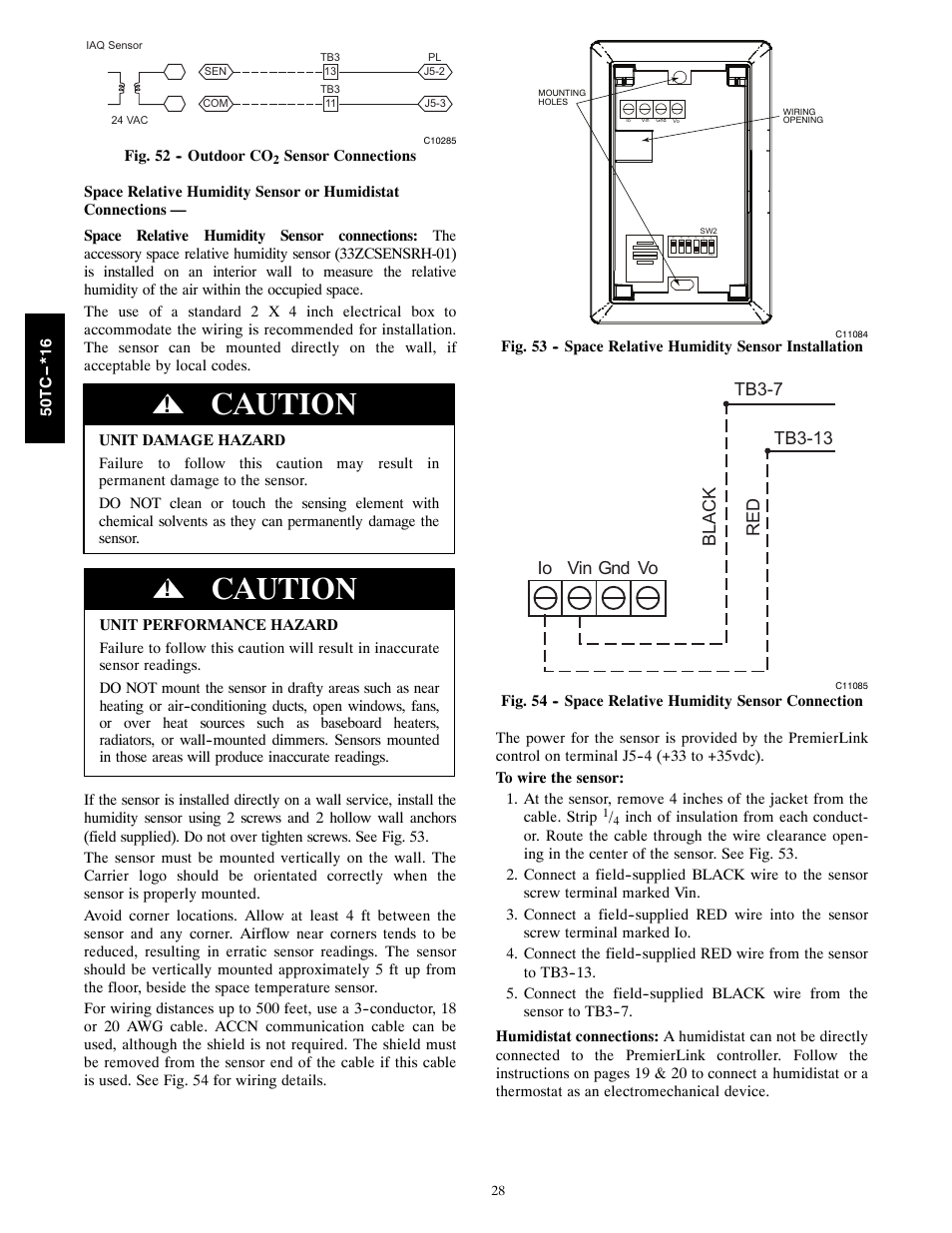 Caution | Carrier 50TC User Manual | Page 28 / 48
