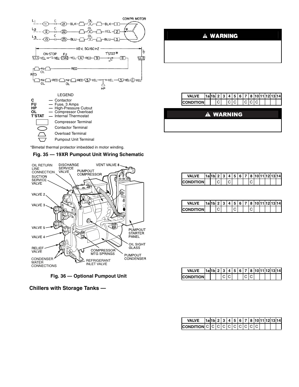 Chillers with storage tanks | Carrier 19XR,XRV Hermetic Centrifugal Liquid Chillers User Manual | Page 69 / 140