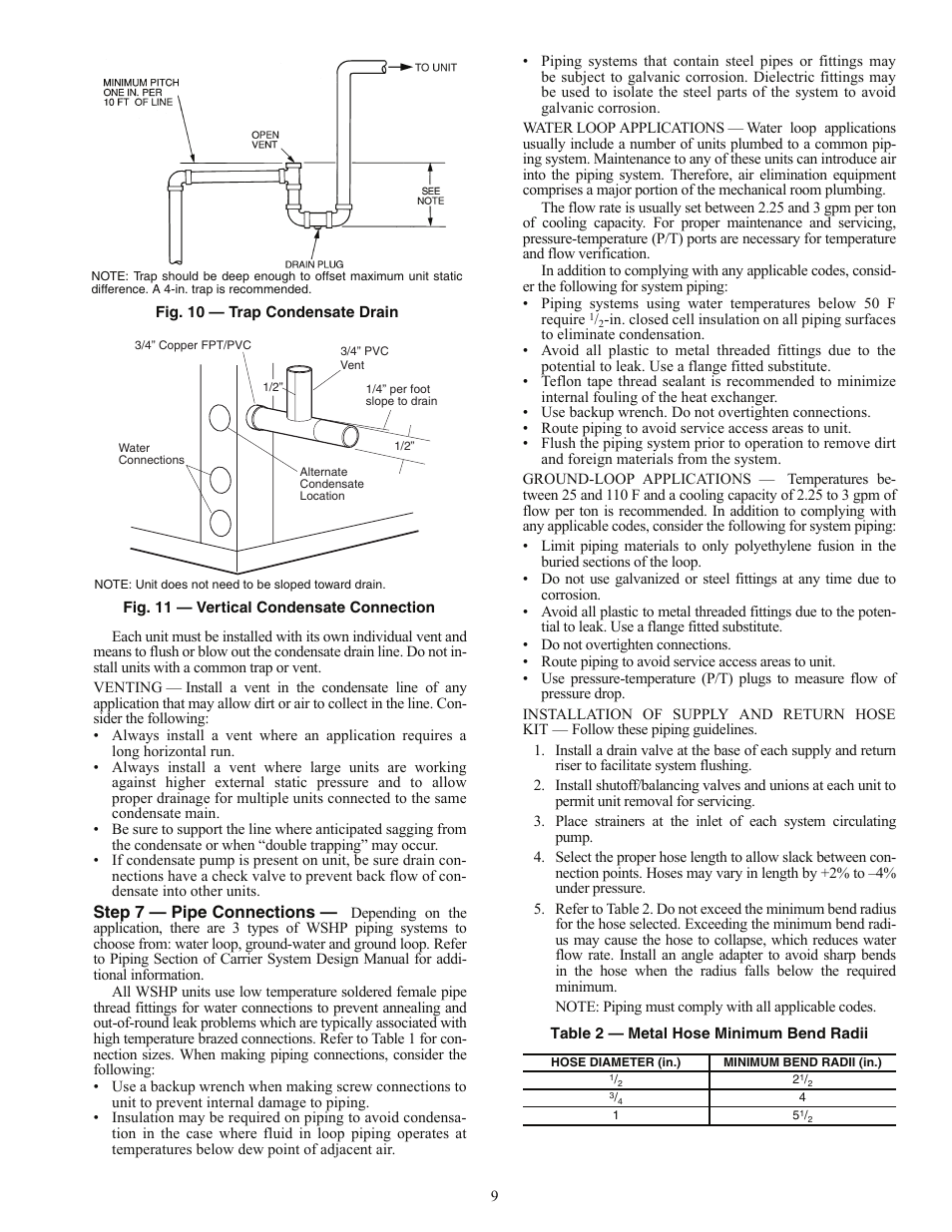 Carrier AQUAZONE PCV015-060 User Manual | Page 9 / 52