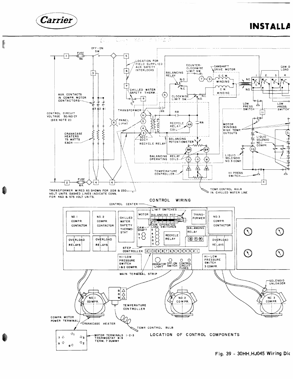 Install, Carrier | Carrier 30HH User Manual | Page 35 / 49