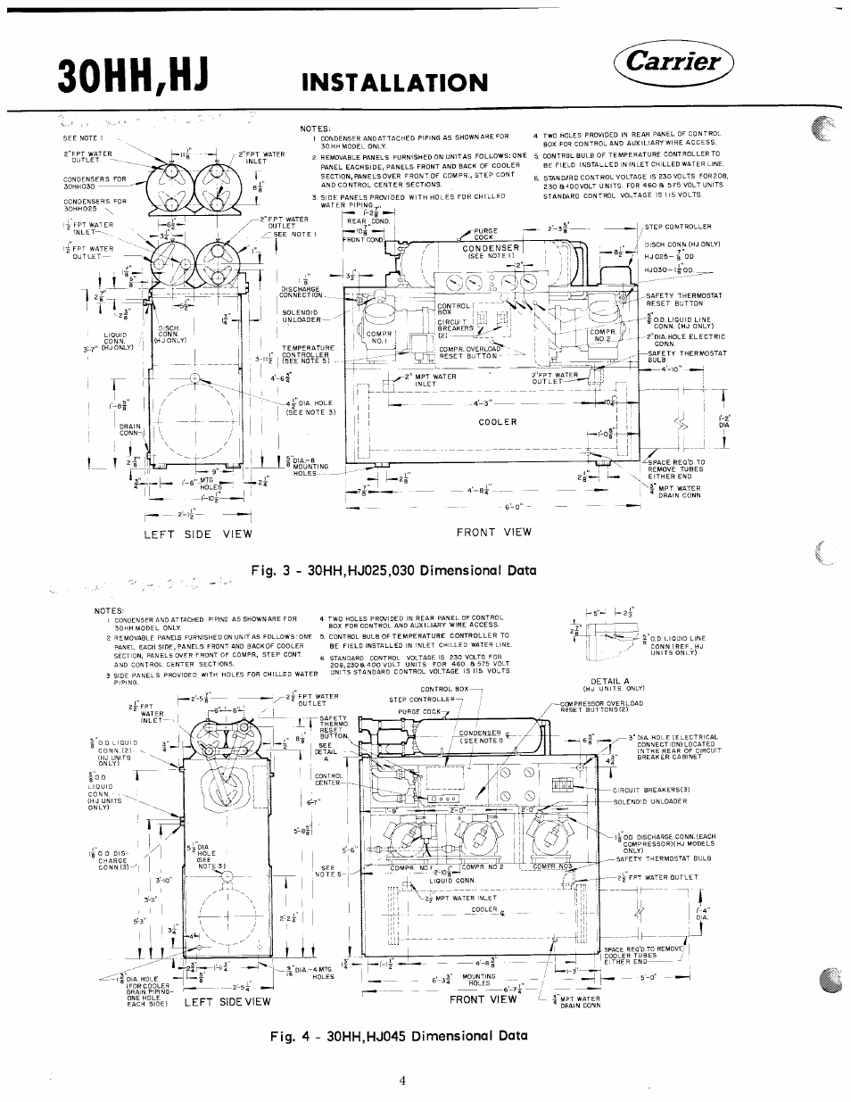 30hh,hj, Carrier, Installation | Carrier 30HH User Manual | Page 4 / 49
