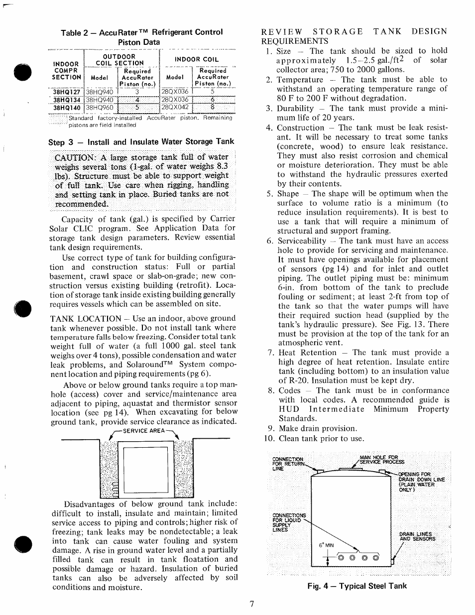 Step 3 — install and insulate water storage tank | Carrier 28QX User Manual | Page 7 / 31