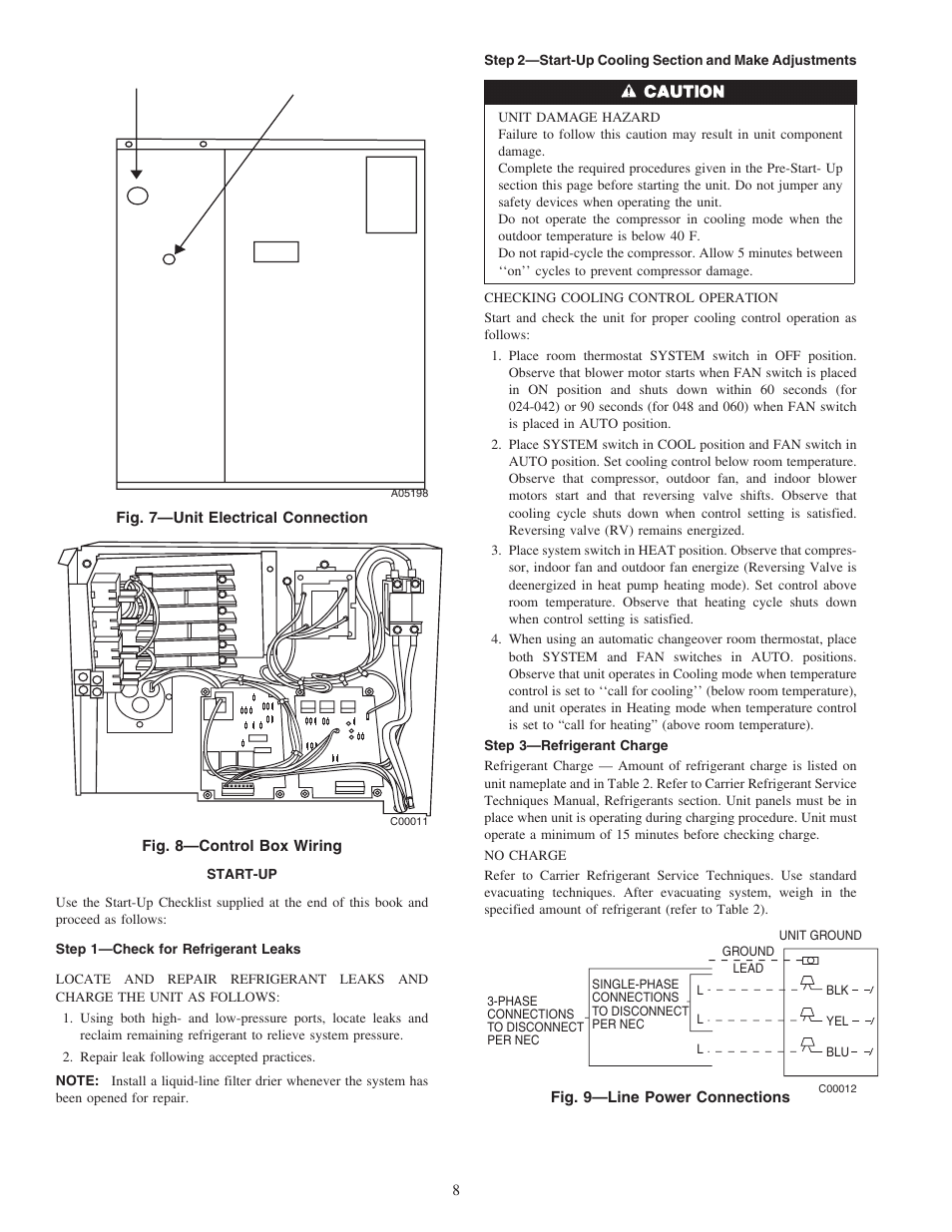 Carrier 50ZHA024-060 User Manual | Page 8 / 20