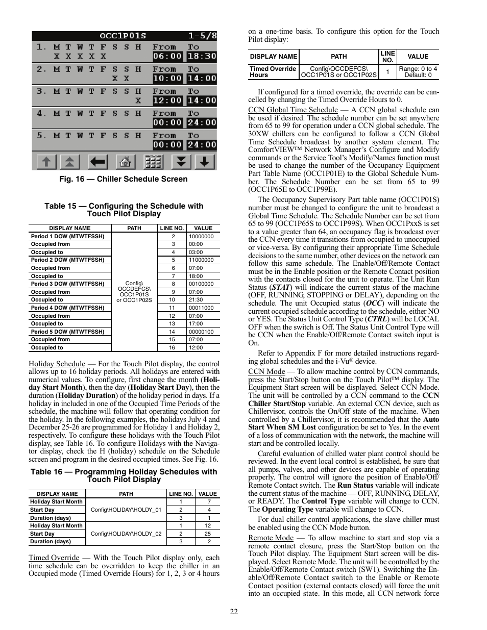 Carrier AQUAFORCE 30XW150-400 User Manual | Page 22 / 148