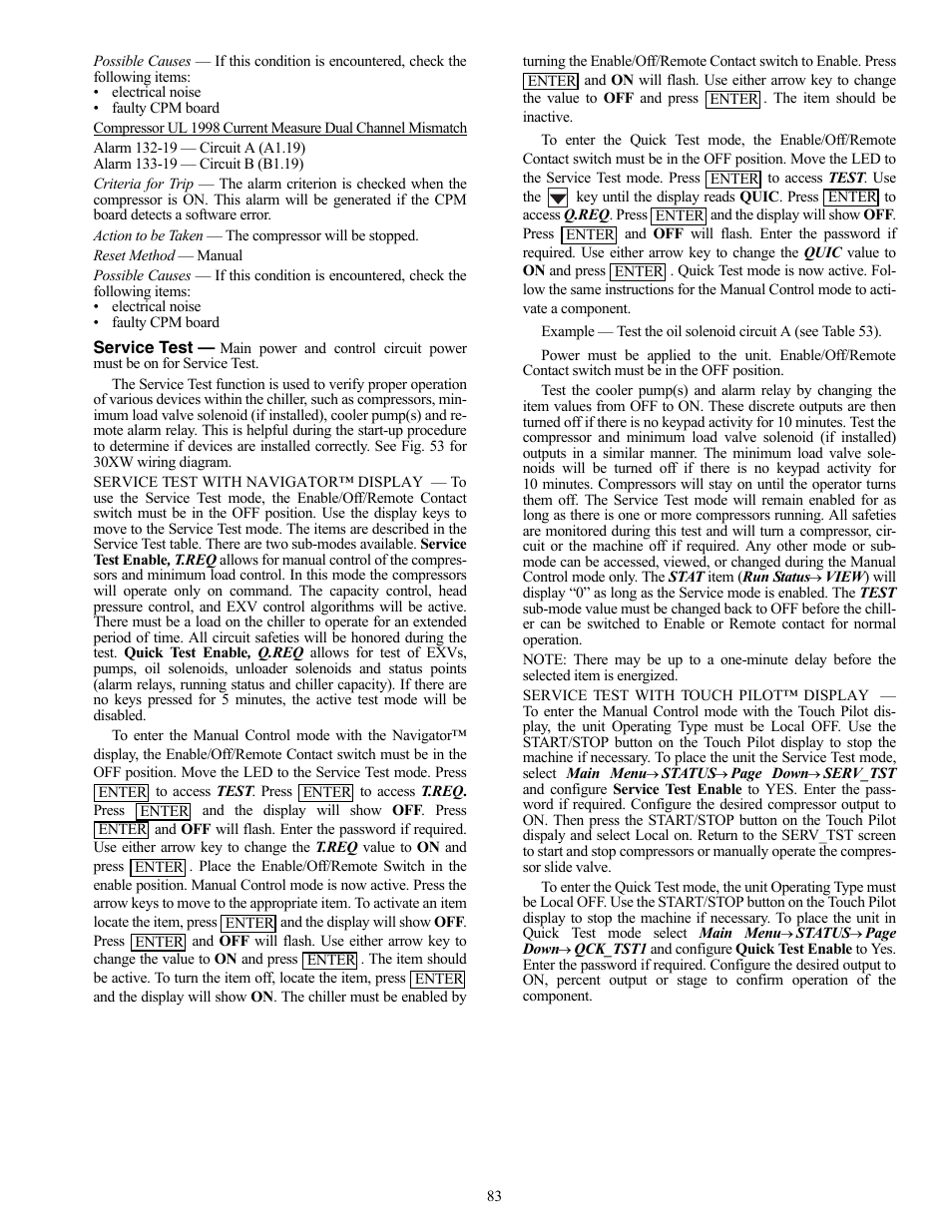 Carrier AQUAFORCE 30XW150-400 User Manual | Page 83 / 148