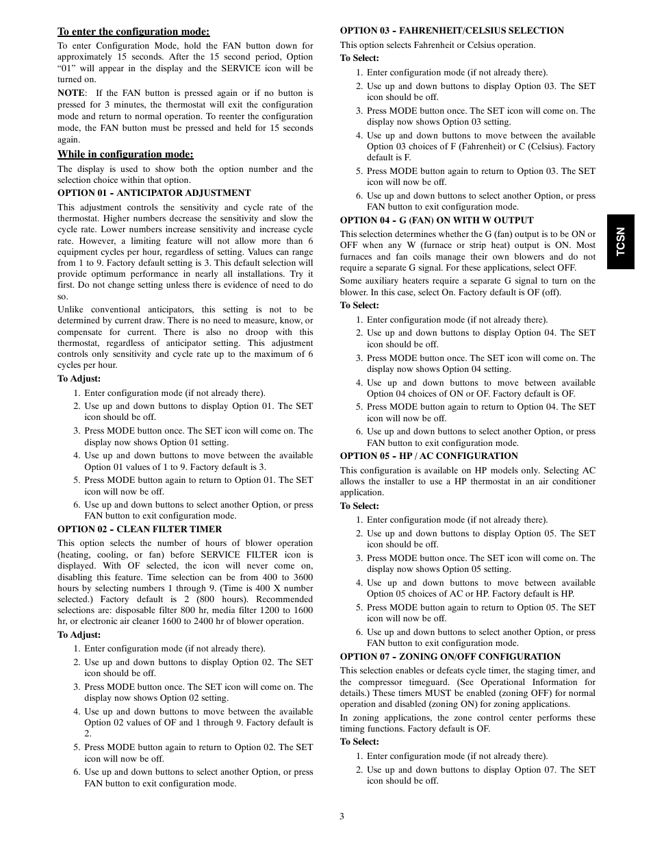 Carrier TCSNHP01 User Manual | Page 3 / 10