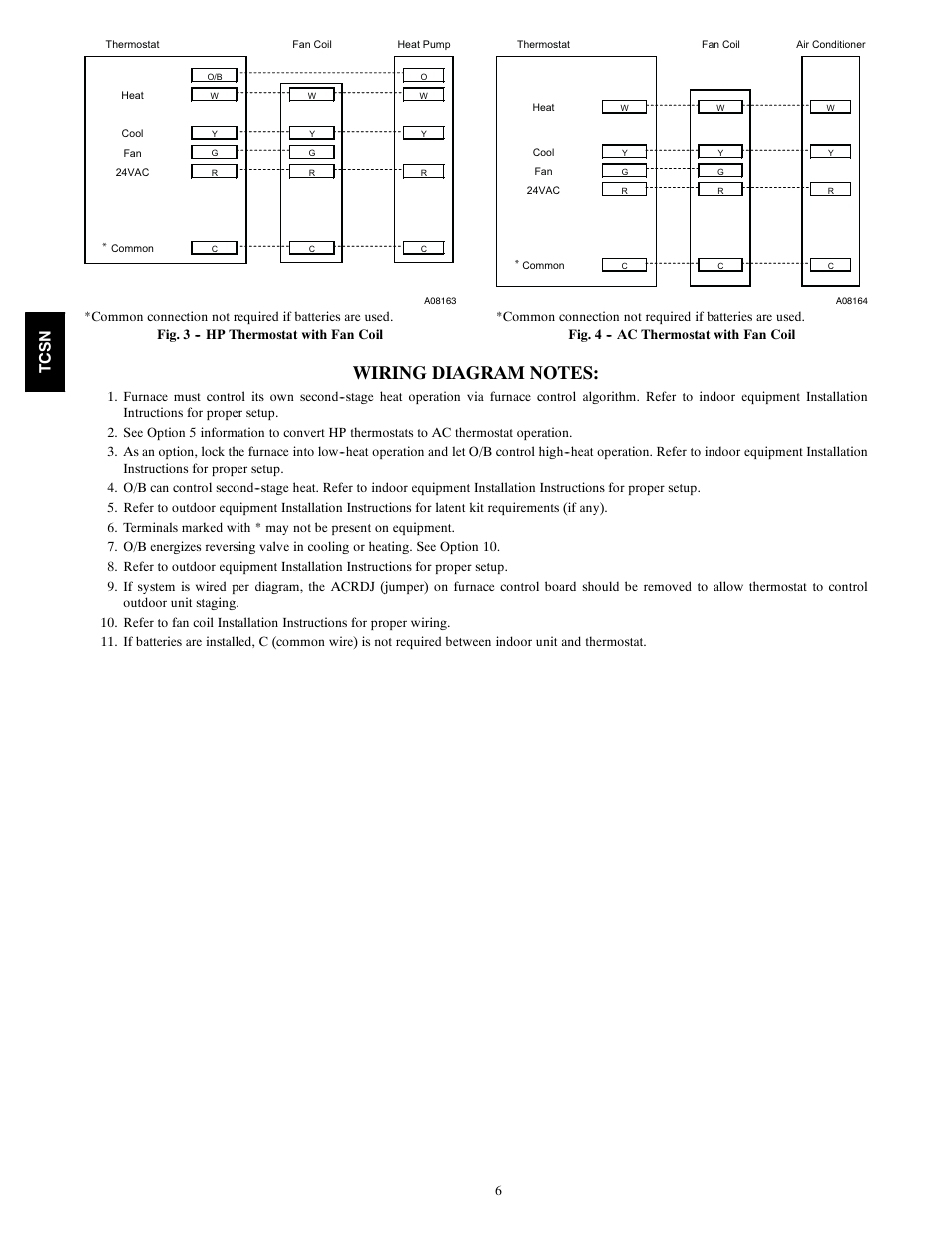 Tc sn | Carrier TCSNHP01 User Manual | Page 6 / 10