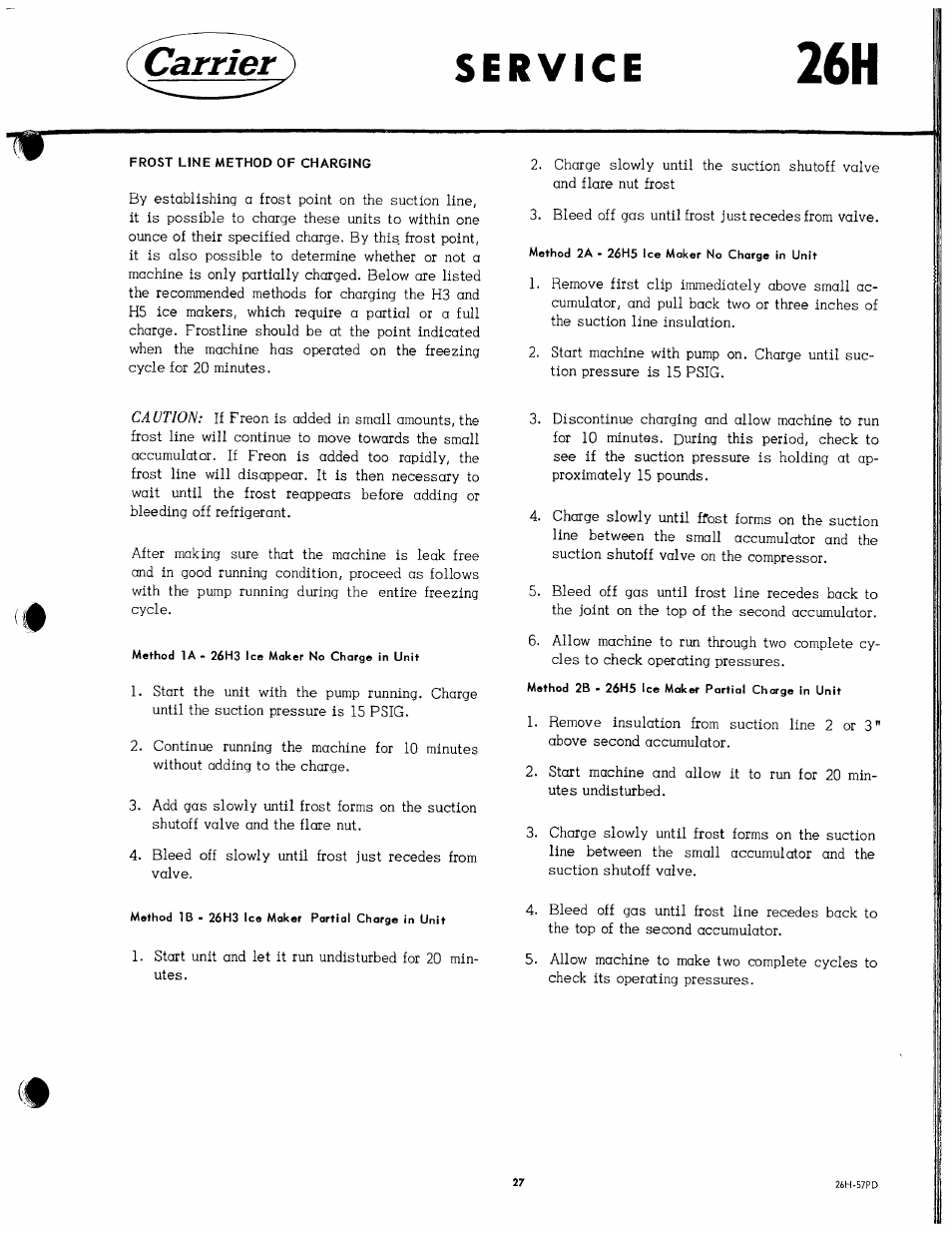 Carrier | Carrier 26H User Manual | Page 27 / 64