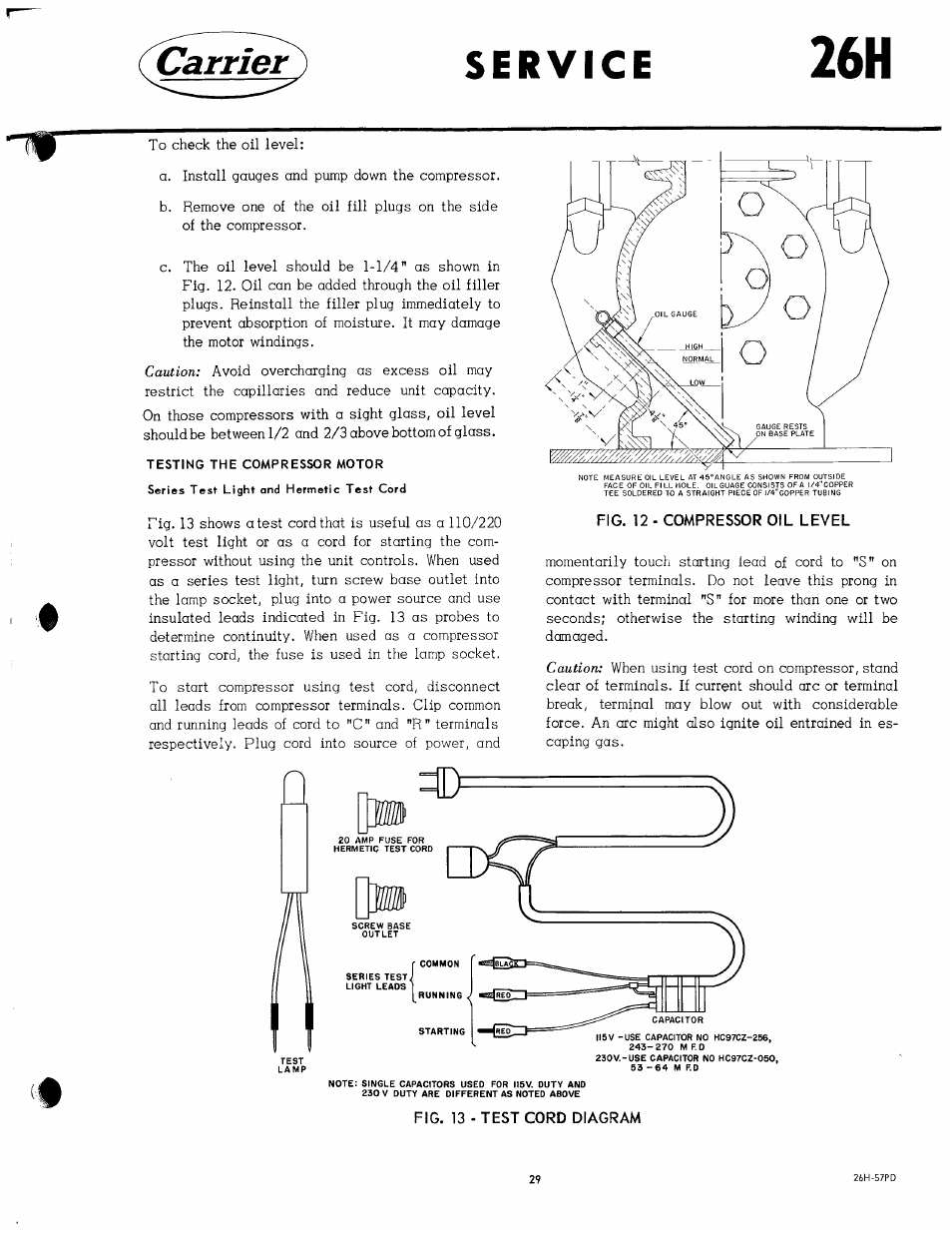 Carrier | Carrier 26H User Manual | Page 29 / 64