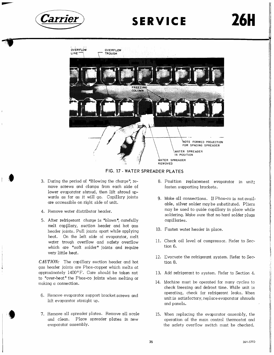 Carrier | Carrier 26H User Manual | Page 35 / 64