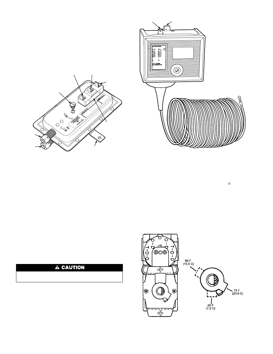 Airflow switch, Low-temperature thermostat (fig. 36 ), Outdoor-air thermostat (fig. 37) | Carrier 39L User Manual | Page 48 / 116