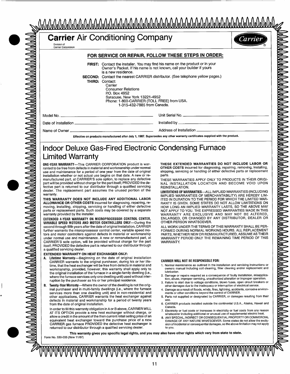 Carrier 58VCA User Manual | Page 12 / 13