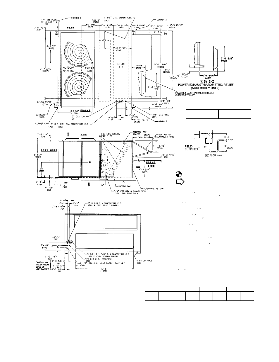 Carrier SINGLE PACKAGE ROOFTOP UNITS ELECTRIC COOLING/GAS HEATING 48HJ015-025 User Manual | Page 6 / 32