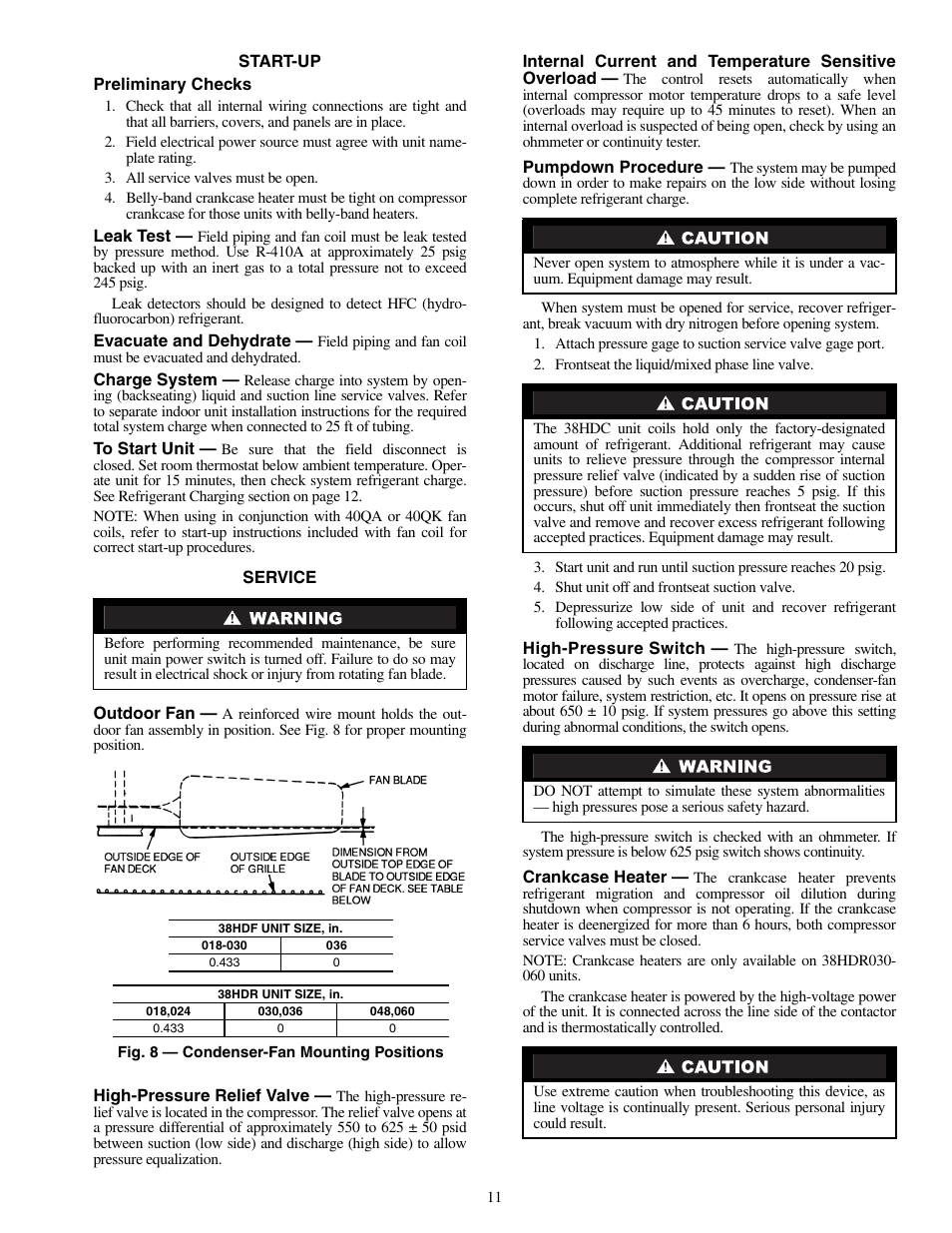 Carrier 38HDF018-036 User Manual | Page 11 / 16