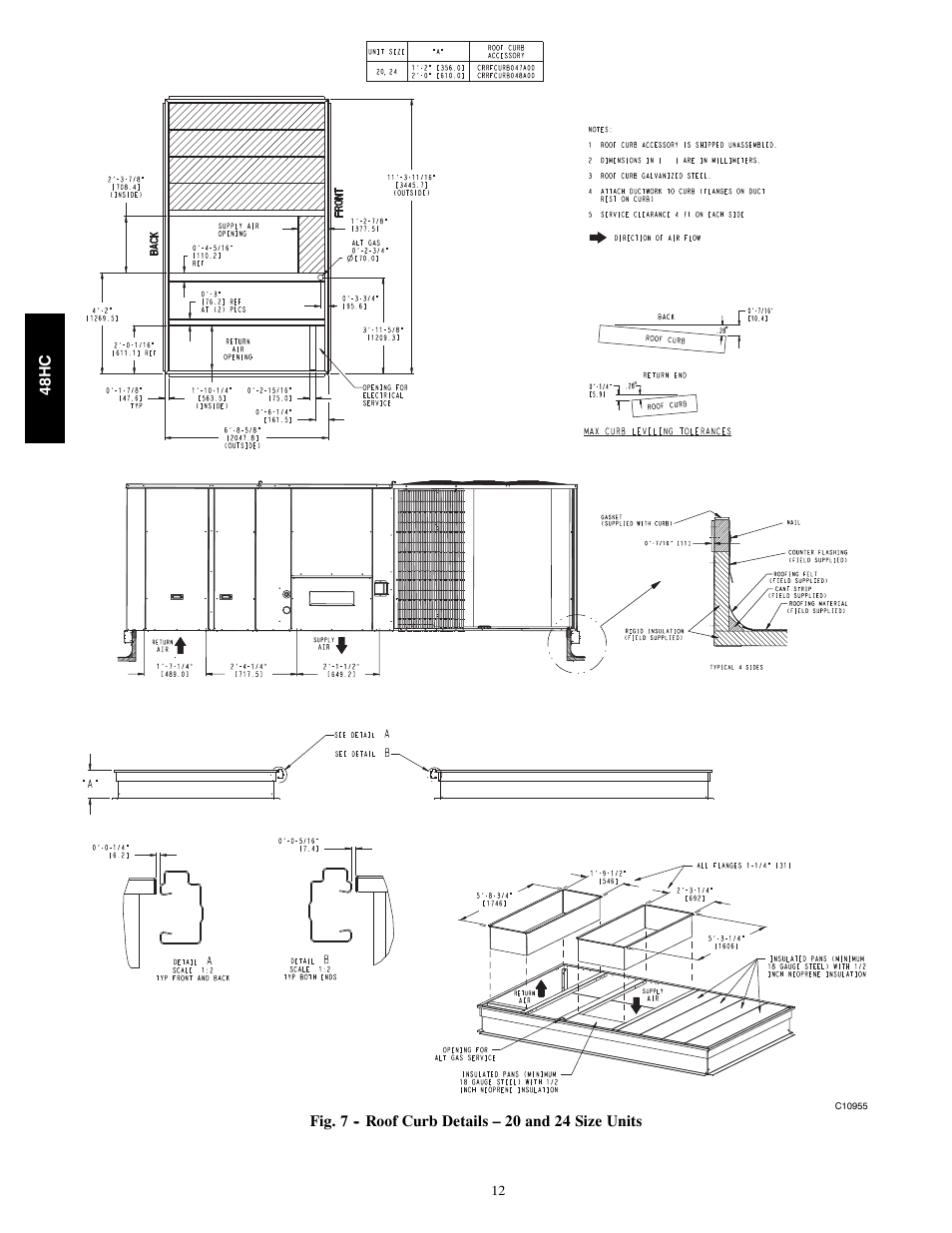 Carrier SINGLE PACKAGE ROOFTOP 48HC User Manual | Page 12 / 52