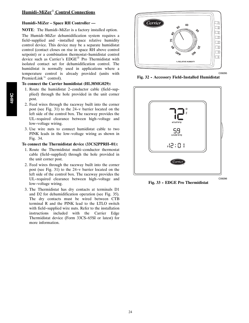 Carrier SINGLE PACKAGE ROOFTOP 48HC User Manual | Page 24 / 52