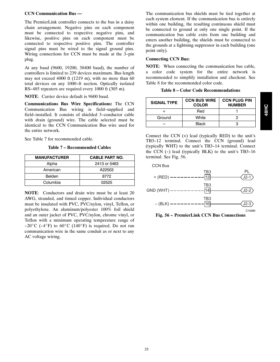 Carrier SINGLE PACKAGE ROOFTOP 48HC User Manual | Page 35 / 52