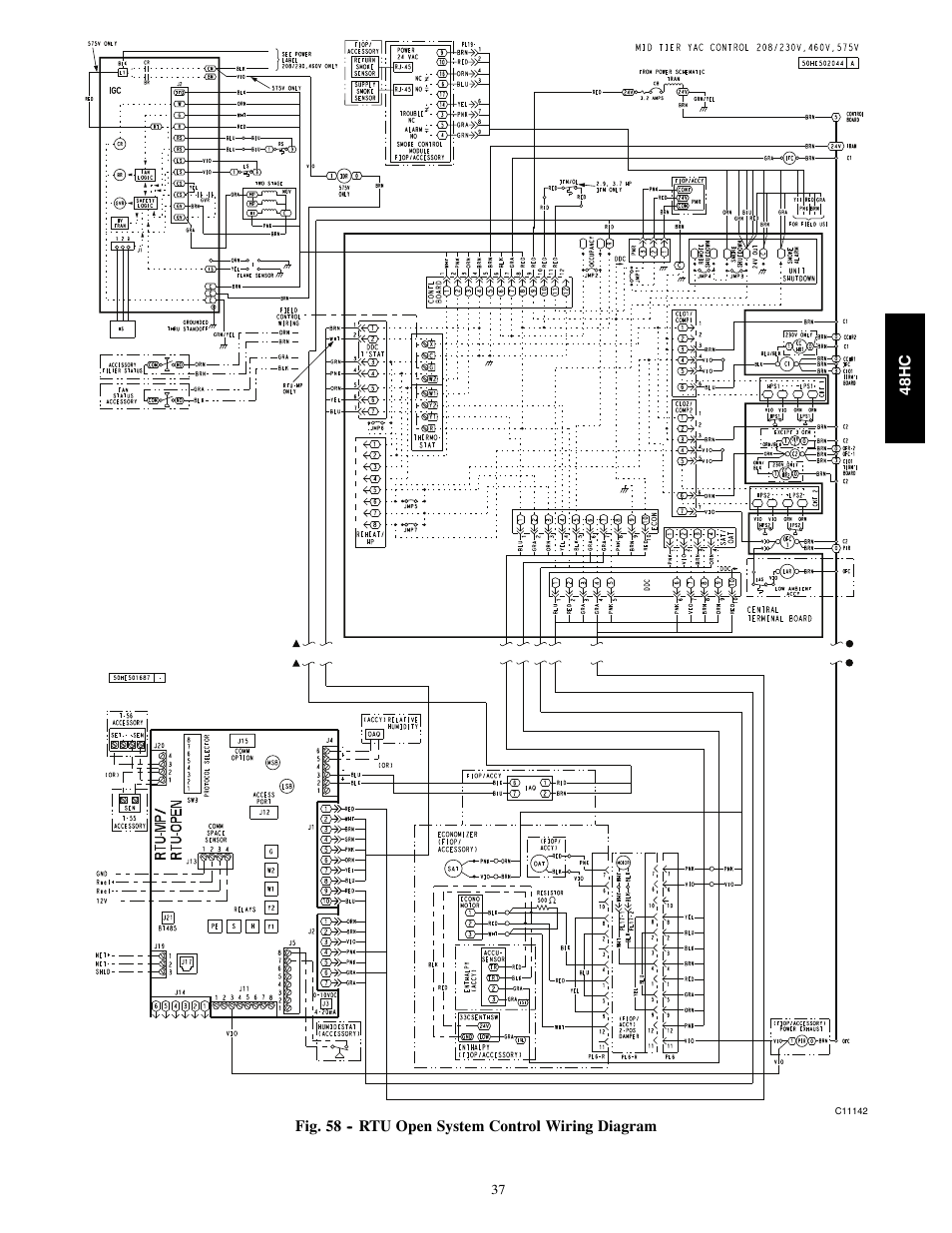 Carrier SINGLE PACKAGE ROOFTOP 48HC User Manual | Page 37 / 52