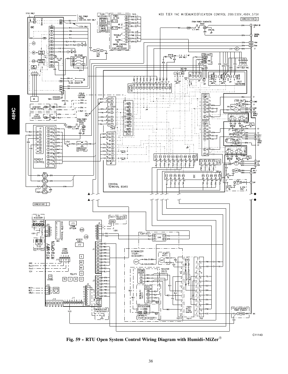Carrier SINGLE PACKAGE ROOFTOP 48HC User Manual | Page 38 / 52
