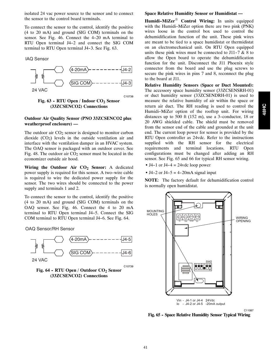 Carrier SINGLE PACKAGE ROOFTOP 48HC User Manual | Page 41 / 52