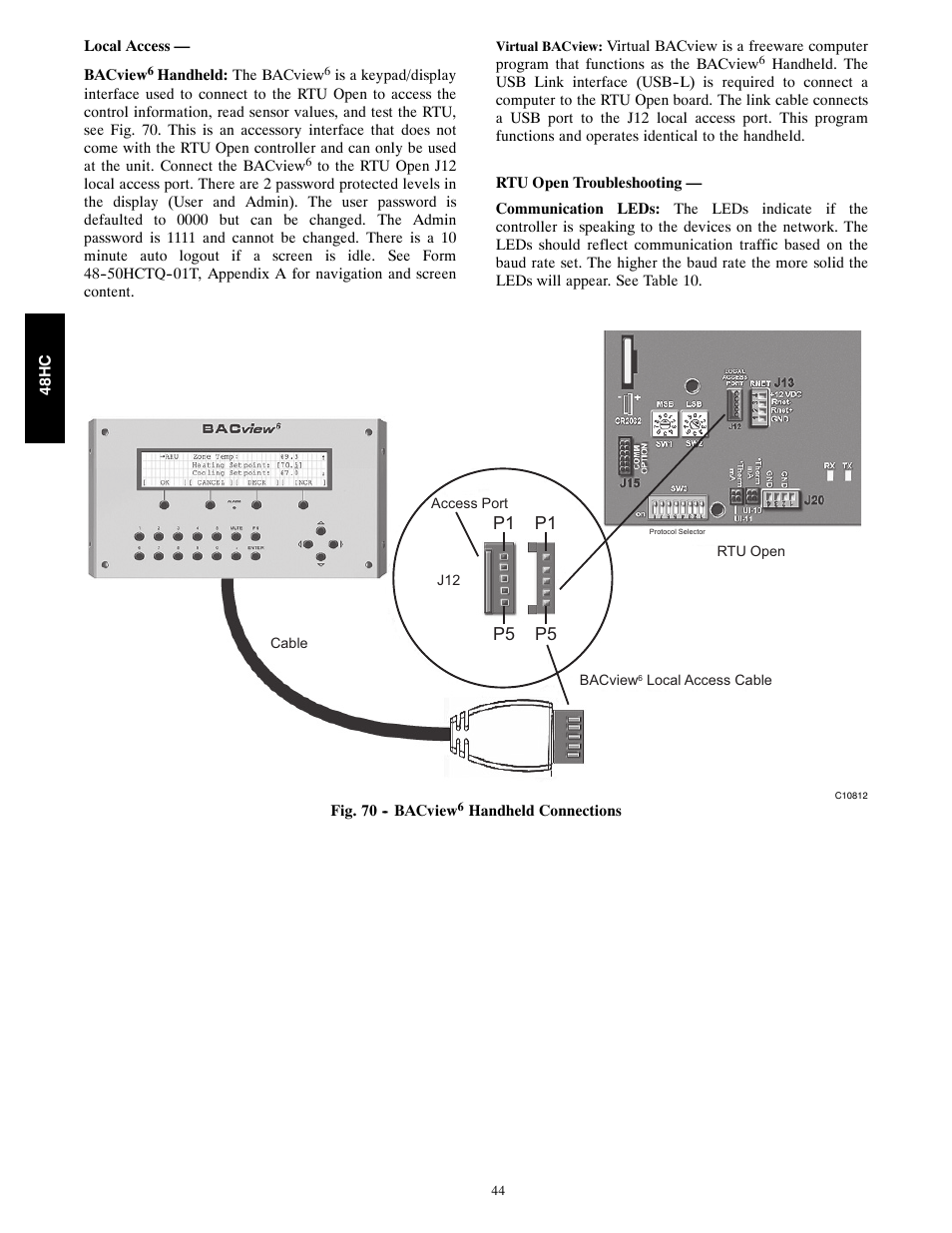 P1 p5 p5 | Carrier SINGLE PACKAGE ROOFTOP 48HC User Manual | Page 44 / 52