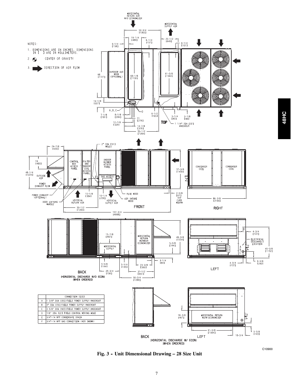 Carrier SINGLE PACKAGE ROOFTOP 48HC User Manual | Page 7 / 52