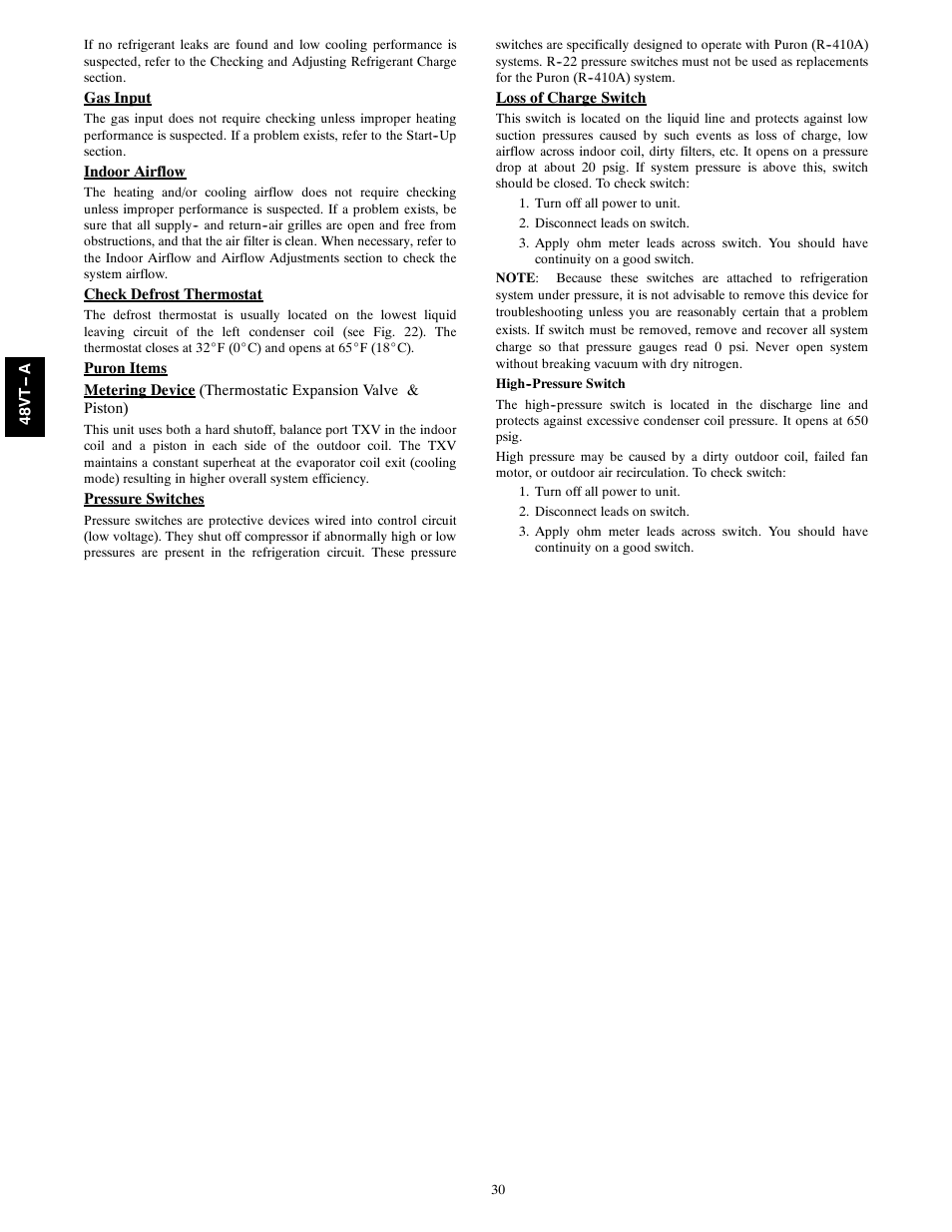 Carrier 48VT(N) User Manual | Page 30 / 38