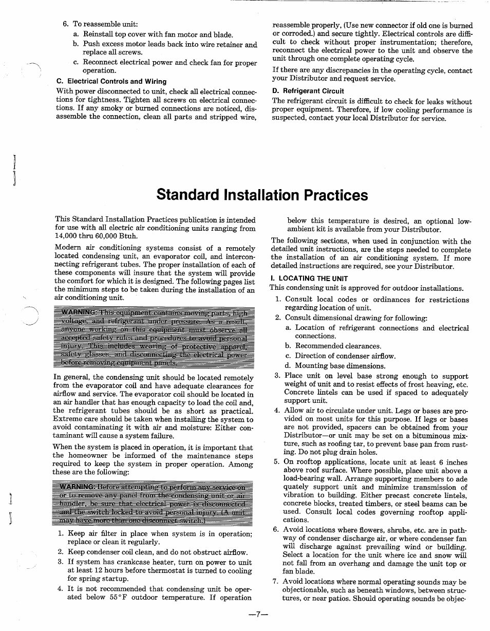 Standard installation practices | Carrier 38GP User Manual | Page 7 / 12