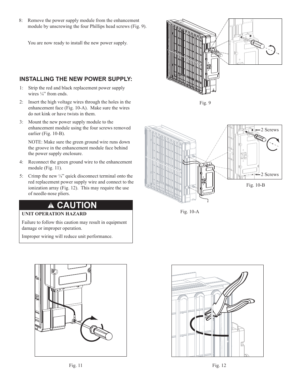 Caution | Carrier INFINITY KIT63000 User Manual | Page 3 / 4