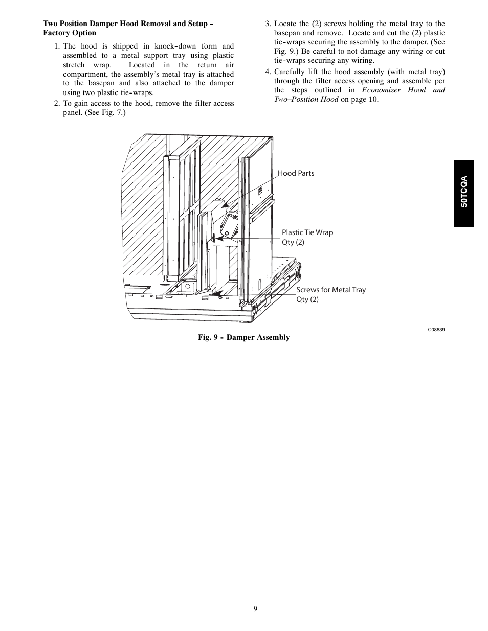 Carrier 50TCQA User Manual | Page 9 / 48