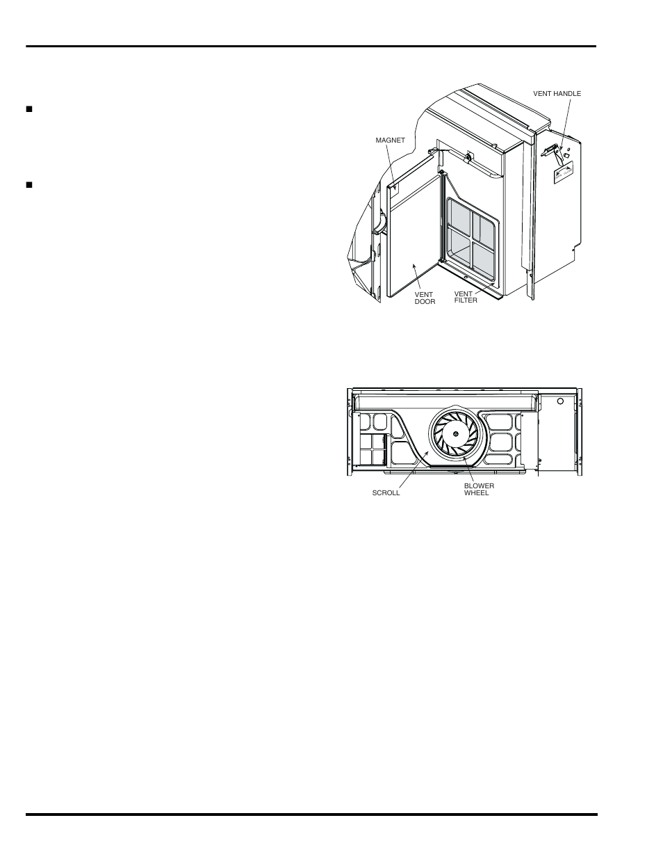 External parts, Internal parts, Figure 23 — blower wheel and scroll | Carrier 52C User Manual | Page 12 / 36