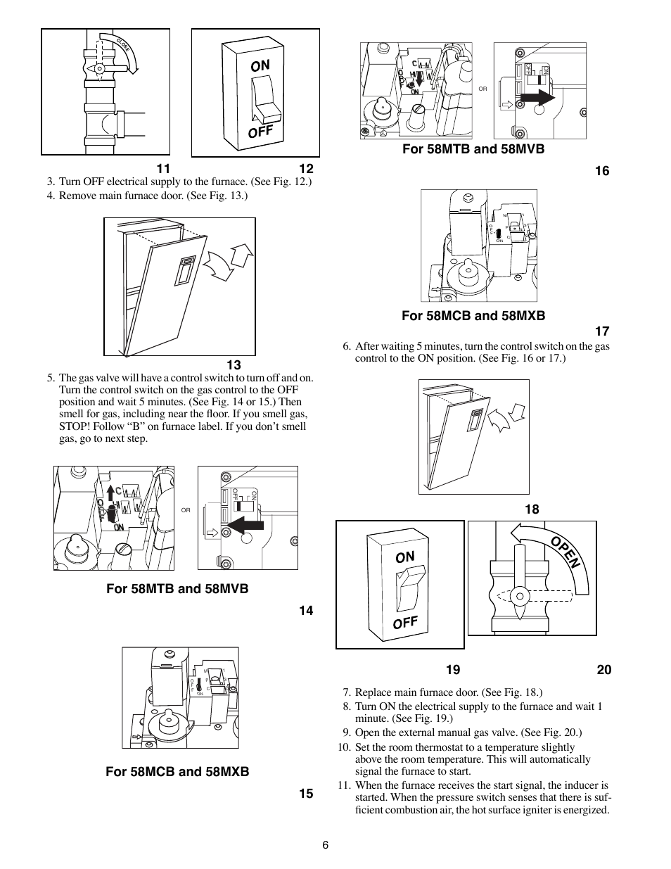 Op e n | Carrier 58MVB User Manual | Page 6 / 12