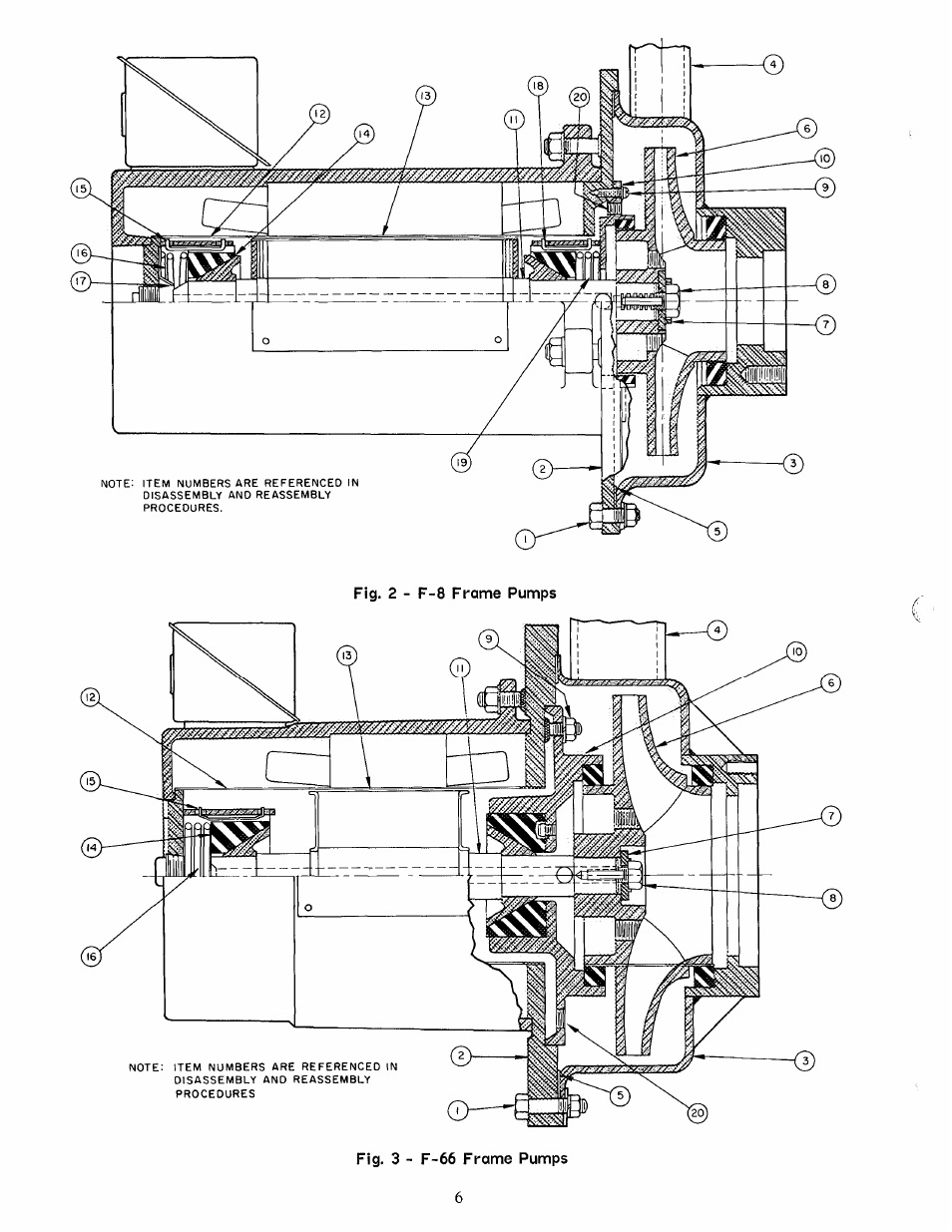 F-8 frame pumps, Fig. 3 - f-66 frame pumps | Carrier 16JA User Manual | Page 6 / 12