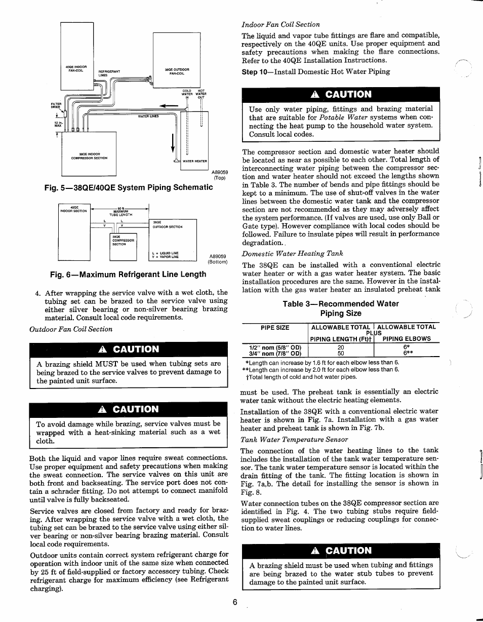 Jk caution, A caution, Caution | Carrier 38QE User Manual | Page 6 / 14