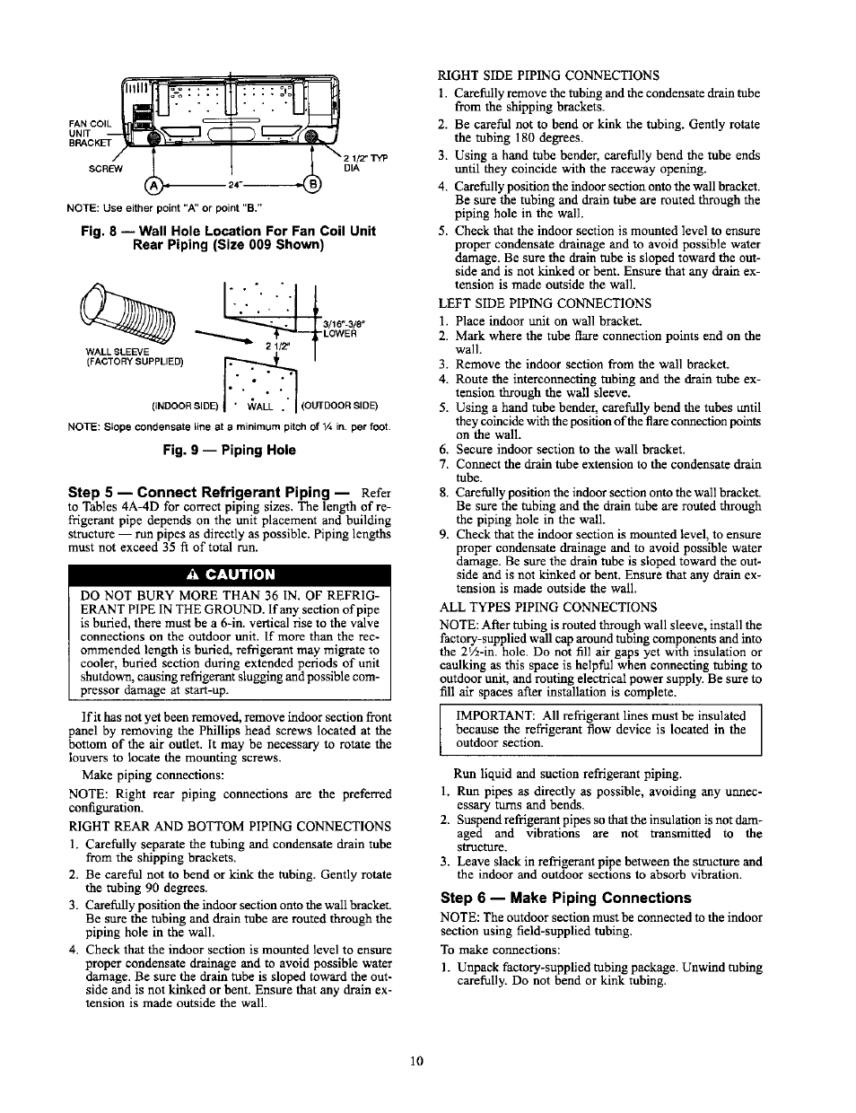 Step 6 — make piping connections | Carrier 38AN User Manual | Page 10 / 30